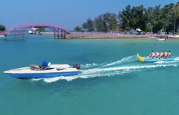 banana boat pulau tidung - wisatapulautidung.com